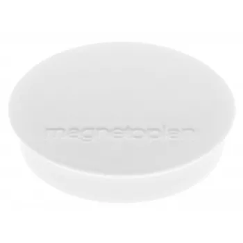 magnetoplan Discofix Στρογγυλός μαγνήτης Standard, Λευκός, Πλήρους πυρήνα φερρίτη, δύναμη συγκράτησης 0,7 kg (1664200)