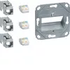 Hager Teha GMKSRJ45C6A3 Cat.6A θωρακισμένο RJ45 module σύνδεσης