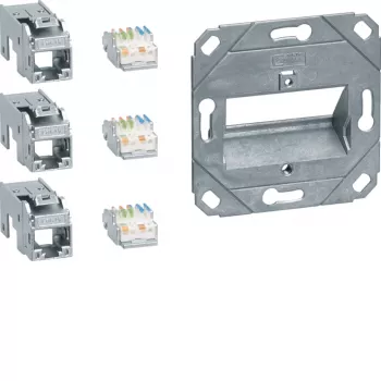 Hager Teha GMKSRJ45C6A3 Cat.6A θωρακισμένο RJ45 module σύνδεσης