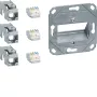 Hager Teha GMKSRJ45C6A3 Cat.6A θωρακισμένο RJ45 module σύνδεσης