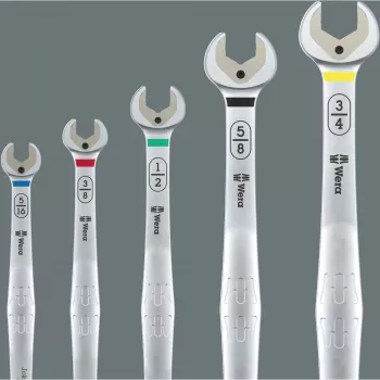 Wera 6007 Joker Imperial Σετ 8 τεμ. συνδυασμένων κλειδιών δακτυλίου-ανοιχτό, 5/16 ίντσες–3/4 ίντσες, χάλυβας χρωμίου-μολυβδαινίου, υφασμάτινη θήκη 05020385001