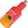Wera 781 B/A VDE μονωμένος προσαρμογέας, τετράγωνη υποδοχή 3/8 ίντσες σε εξάγωνη 1/4 ίντσες, μηχανική ασφάλιση 05024692001