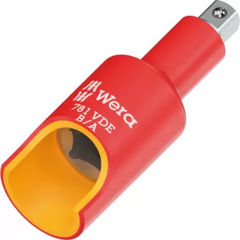 Wera 781 B/A VDE μονωμένος προσαρμογέας, τετράγωνη υποδοχή 3/8 ίντσες σε εξάγωνη 1/4 ίντσες, μηχανική ασφάλιση 05024692001