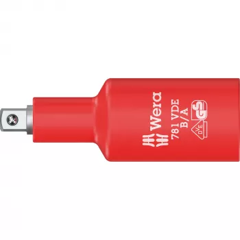 Wera 781 B/A VDE μονωμένος προσαρμογέας, τετράγωνη υποδοχή 3/8 ίντσες σε εξάγωνη 1/4 ίντσες, μηχανική ασφάλιση 05024692001