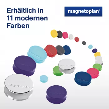 MAGNETOPLAN HOLTZ Magnet Ergo Medium 1664018 30mm ροζ 10 τεμ.