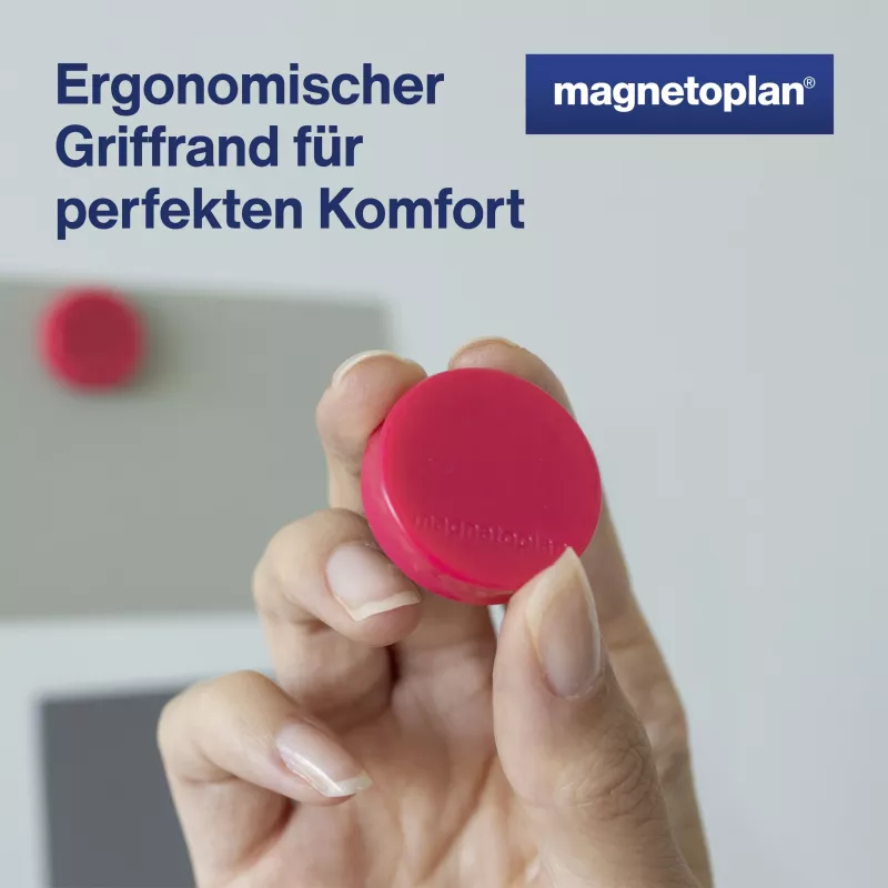 MAGNETOPLAN HOLTZ Magnet Ergo Medium 1664018 30mm ροζ 10 τεμ.