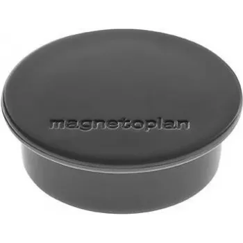 MAGNETOPLAN HOLTZ Discofix στρογγυλός μαγνήτης, μαύρος, συμπαγής πυρήνας φερρίτη, δύναμη συγκράτησης 2,2 kg, 30 mm, συσκευασία 10 τεμ. (1662012)