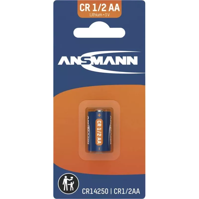 ANSMANN CR14250 1/2 AA Μπαταρία Λιθίου 3V 900mAh (Blister) 1516-0253