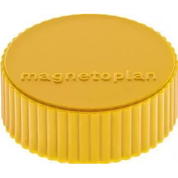 MAGNETOPLAN HOLTZ magnetoplan Discofix Στρογγυλός Μαγνήτης Magnum, Κίτρινο, Συμπαγής Πυρήνας Φερρίτη, Δύναμη Συγκράτησης: περίπου 2,0 kg (1660002)
