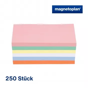 MAGNETOPLAN HOLTZ Κάρτες επικοινωνίας ορθογώνιες 200 x 100 mm ανάμεικτα χρώματα (ροζ, πράσινο, κίτρινο, λευκό, μπλε, πορτοκαλί) - 250 κάρτες 112501510