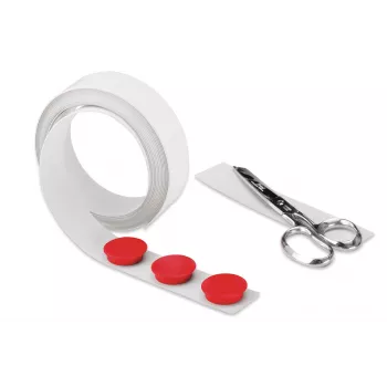 Magnetoplan Μαγνητική ταινία λευκή αυτοκόλλητη 35 mm x 5 m Εύκαμπτη μεταλλική ταινία για τοποθέτηση 5705105