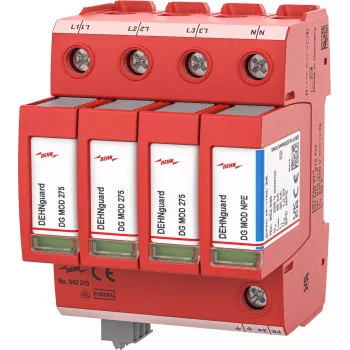 DEHN DG MD TT 275 απαγωγός υπέρτασης Τύπου 2 4-πολικός με τηλεσήμανση 943315
