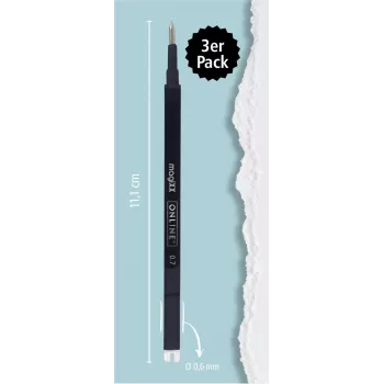 ONLINE magiXX ανταλλακτικό gel στυλό μαύρο 0,7 mm, συσκευασία 3 τεμ. 40161/3