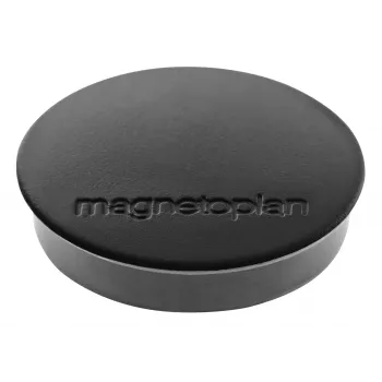 MAGNETOPLAN HOLTZ Discofix Στρογγυλός μαγνήτης Standard μαύρος, πυρήνας φερρίτη, 0,7 kg δύναμη συγκράτησης, 30 mm, συσκευασία 10 τεμ. 1664212