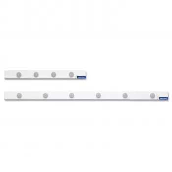Magnetoplan Σετ μαγνητικής ταινίας, 500 x 50 mm, λευκή αυτοκόλλητη μαγνητική ταινία + 4 γκρι στρογγυλοί μαγνήτες (16270M)