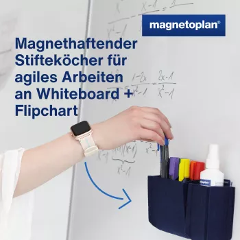 MAGNETOPLAN HOLTZ magnetoplan Θήκη μαρκαδόρων magnetoTray big 1227714 Μπλε