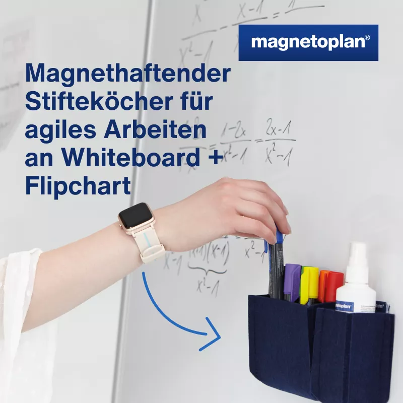 MAGNETOPLAN HOLTZ magnetoplan Θήκη μαρκαδόρων magnetoTray big 1227714 Μπλε