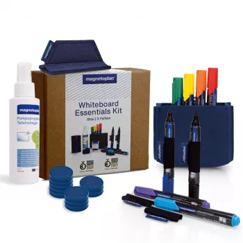 MAGNETOPLAN HOLTZ Whiteboard Essentials Kit Μπλε - Γόμα & Μαγνητική βάση (1230914)
