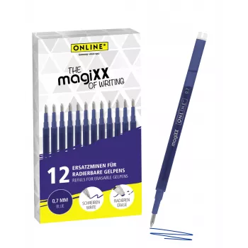 ONLINE magiXX Ανταλλακτικά gel στυλό Μπλε 0,7 mm Medium Συσκευασία 12 τεμ. (40167)