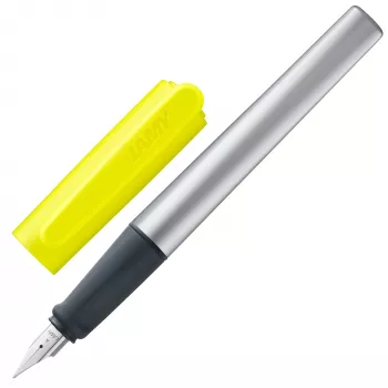 LAMY nexx Στυλό διαρκείας Neon Κίτρινο/Ασημί A (για αρχάριους)
