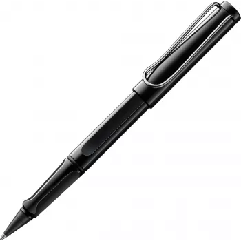 LAMY safari Στυλό roller γυαλιστερό μαύρο με μαύρο μελάνι 1239949