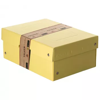 FALKEN PURE Κουτί αποθήκευσης 1250 φύλλα παστέλ κίτρινο 18,0 x 25,0 x 10,0 cm, 1 τεμ. 22001944000F