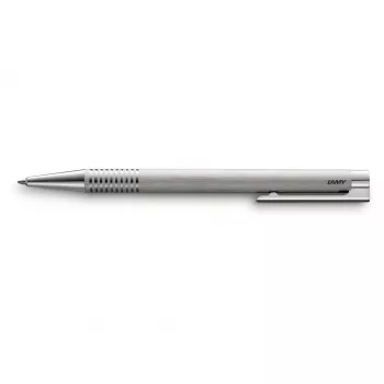 LAMY Logo M 206 Στυλό διαρκείας βουρτσισμένο ανοξείδωτο ατσάλι μπλε 1205335