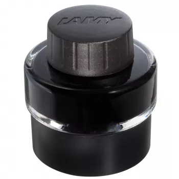 LAMY T51 Μελάνι σε φιάλη για στυλό πένας, μαύρο, 30 ml με ενσωματωμένη δεξαμενή συλλογής μελανιού και βάση 1208925