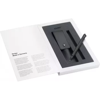 LAMY swift Στυλό roller Σετ δώρου μαύρο ματ με δερμάτινη θήκη 1238758