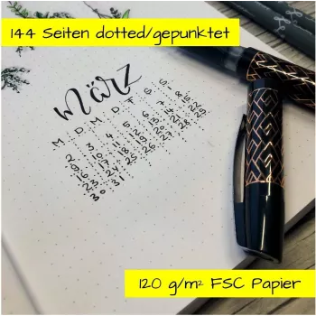 ONLINE Bullet Journal Spotlights Rose A5 πουά μαλακό εξώφυλλο πολύχρωμο 70042