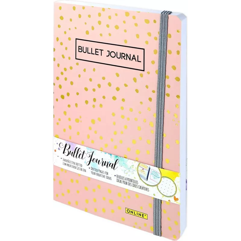 ONLINE Bullet Journal Spotlights Rose A5 πουά μαλακό εξώφυλλο πολύχρωμο 70042