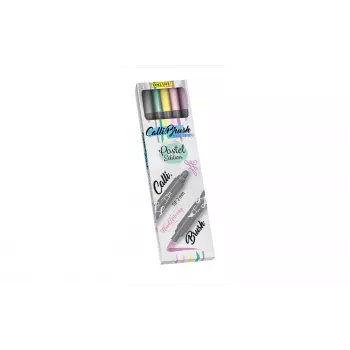 ONLINE USV 5 ONLINE® Calli.Brush Double Pastel Μαρκαδόροι πινέλου ανάμεικτα χρώματα (19079)