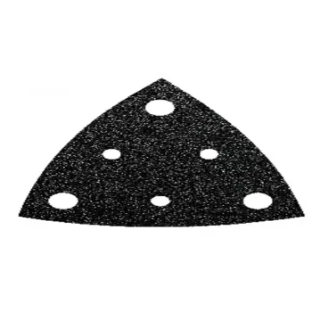FEIN Delta Φύλλα λείανσης με Velcro με τρύπες κόκκος 80, 80 mm γωνία, συσκευασία 50 τεμ. 63717110015