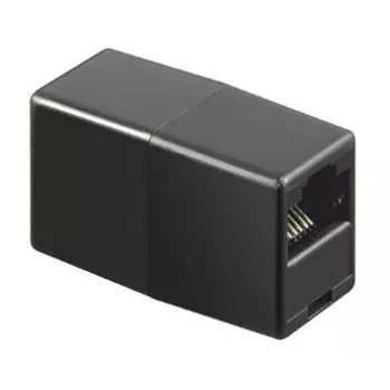 GoodConnections Alcasa MOD8-GC θωρακισμένη υποδοχή RJ45, Cat.6, υποδοχή σε υποδοχή, μαύρο