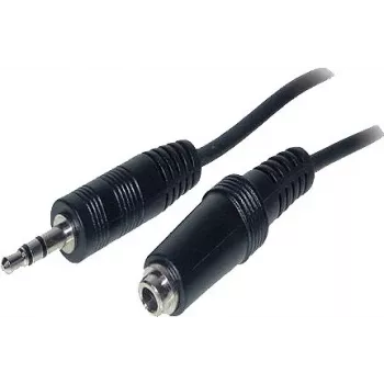Good Connections AS-35V2 Καλώδιο επέκτασης ήχου 3,5mm βύσμα αρσενικό jack σε υποδοχή θηλυκή 2m Μαύρο