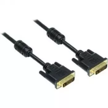 Good Connections Καλώδιο DVI-D Dual Link 24+1 βύσμα αρσενικό σε βύσμα αρσενικό, επιχρυσωμένες επαφές, πυρήνας φερρίτη, Μαύρο, 1,8m (4310-DG2)