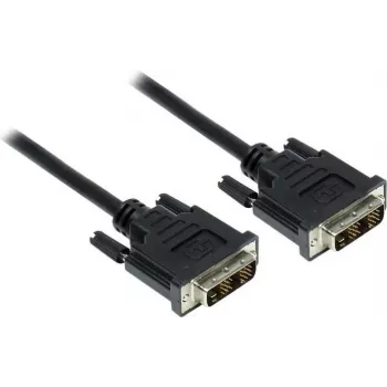GoodConnections Καλώδιο DVI-D Single Link 18+1 βύσμα αρσενικό σε βύσμα αρσενικό, 1,8m, Μαύρο, Επιχρυσωμένο, Διπλά θωρακισμένο, HDCP, 1920x1200 4310-DD2