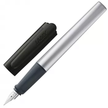 LAMY nexx Στυλό πένας Μαύρο/Ασημί A Μύτη αρχαρίου 1235827