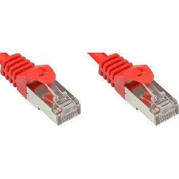 GoodConnections Cat. 5e SF/UTP Καλώδιο Patch, Κόκκινο, 1m 855R-010