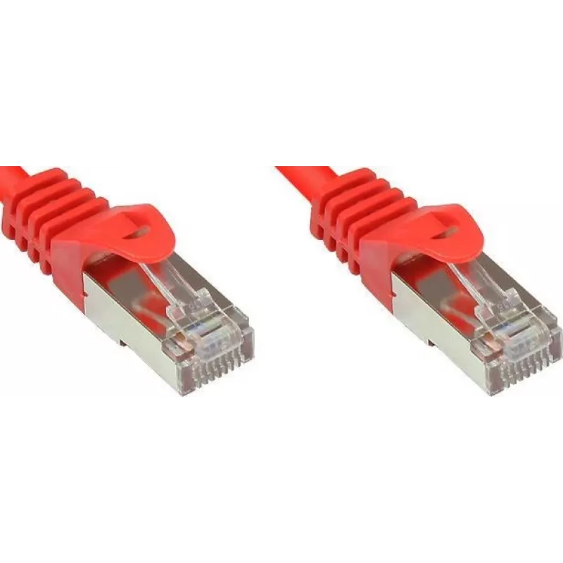 GoodConnections Cat. 5e SF/UTP Καλώδιο Patch, Κόκκινο, 1m 855R-010