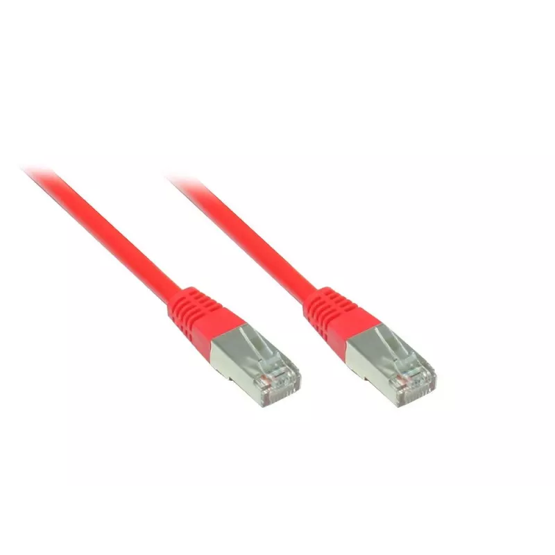 GoodConnections Cat. 5e SF/UTP Καλώδιο Patch, Κόκκινο, 1m 855R-010