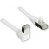 GoodConnections Cat. 5e F/UTP Καλώδιο Patch, 3m, Λευκό, γωνιακό σε ευθύ RJ45 805W-030EWI