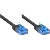 GoodConnections Cat. 6a U/UTP Επίπεδο καλώδιο Patch, 500 MHz, Μαύρο, 1 m 8060-HF015S