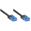 GoodConnections Cat. 6a U/UTP Επίπεδο καλώδιο Patch, 500 MHz, Μαύρο, 1 m 8060-HF015S