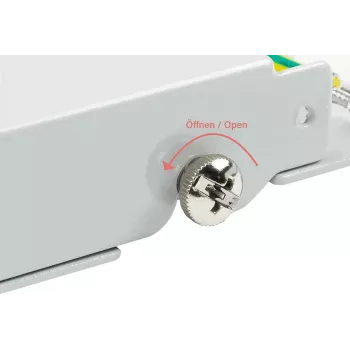 GoodConnections Alcasa GC-N0111 Cat6 θωρακισμένο RJ45 Keystone module - Γκρι