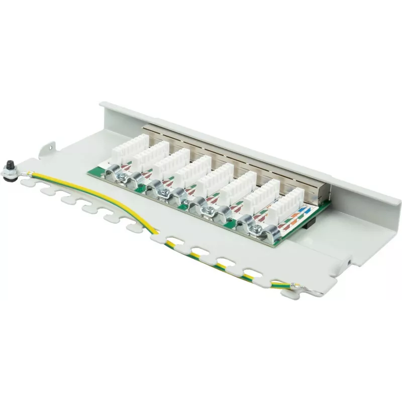 GoodConnections Alcasa GC-N0111 Cat6 θωρακισμένο RJ45 Keystone module - Γκρι
