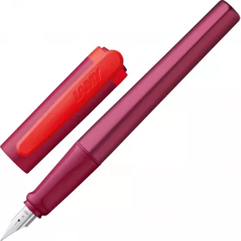 LAMY nexx Στυλό με πένα Multi-Red A (Αρχάριος) με εργονομική λαβή και μύτη από ανοξείδωτο χάλυβα 1241765