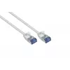 GoodConnections RNS SlimLine Cat.6A U/FTP LSZH Καλώδιο patch, 5m, Λευκό 8060-HS050W