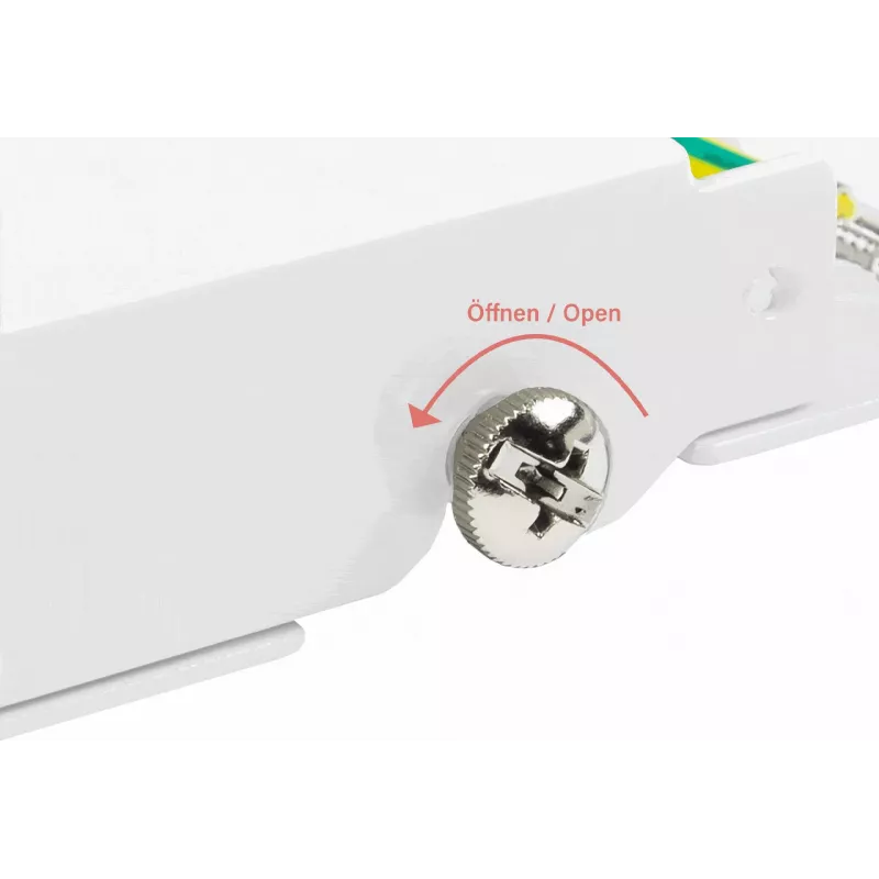 GoodConnections GC-N0113 Desktop Cat.6 8-Port STP Patch Panel, 0,5U, χωρίς εργαλεία, λευκό RAL9010