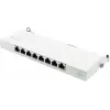 GoodConnections GC-N0113 Desktop Cat.6 8-Port STP Patch Panel, 0,5U, χωρίς εργαλεία, λευκό RAL9010
